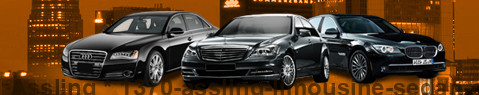 Private chauffeur with limousine around Assling | Car with driver