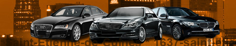 Private chauffeur with limousine around Saint-Étienne-de-Cuines | Car with driver